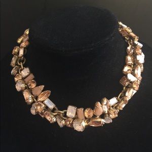 J Crew Cluster stones necklace